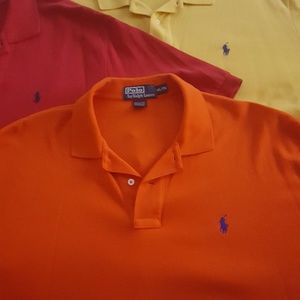 Six Polo short sleeves; Two pair of jeans; Parish